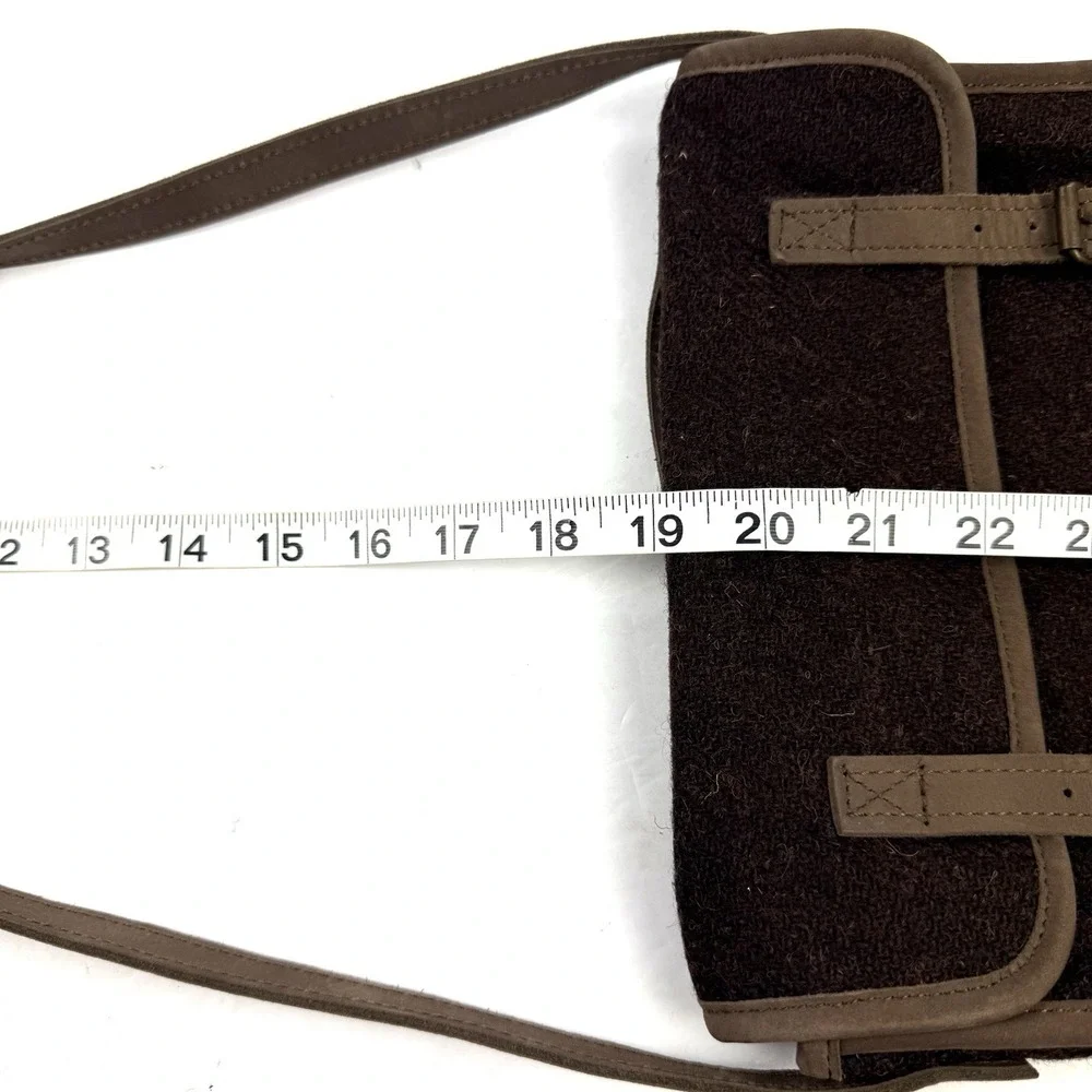 Walker Slater Harris Tweed Small Satchel Brown Wool Shoulder Bag Brand New